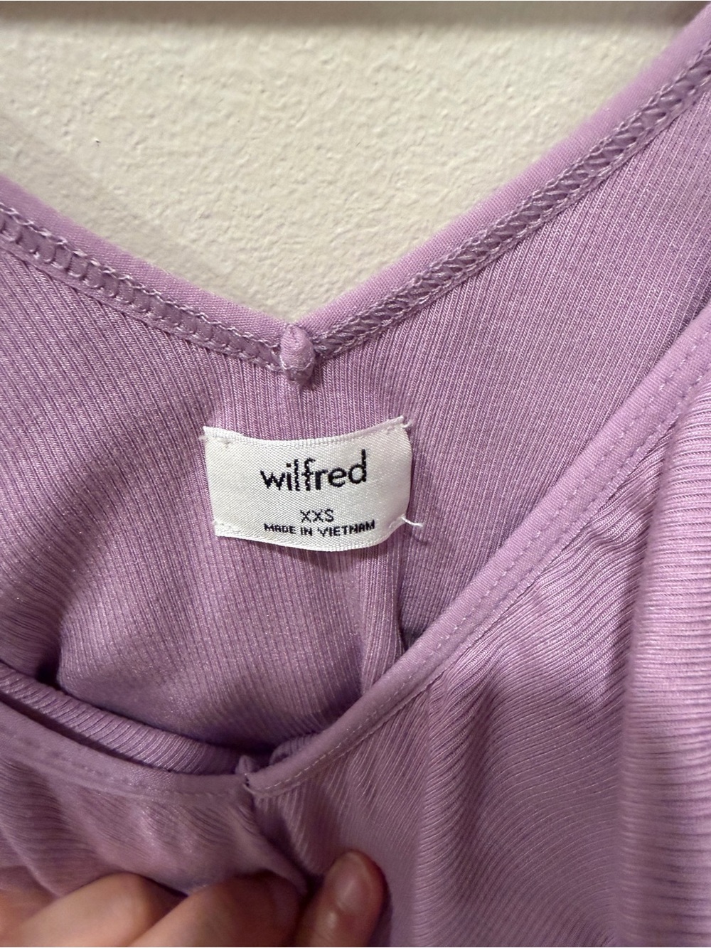Lilac Ruffle-Trim bodysuit - Picture 2 of 4